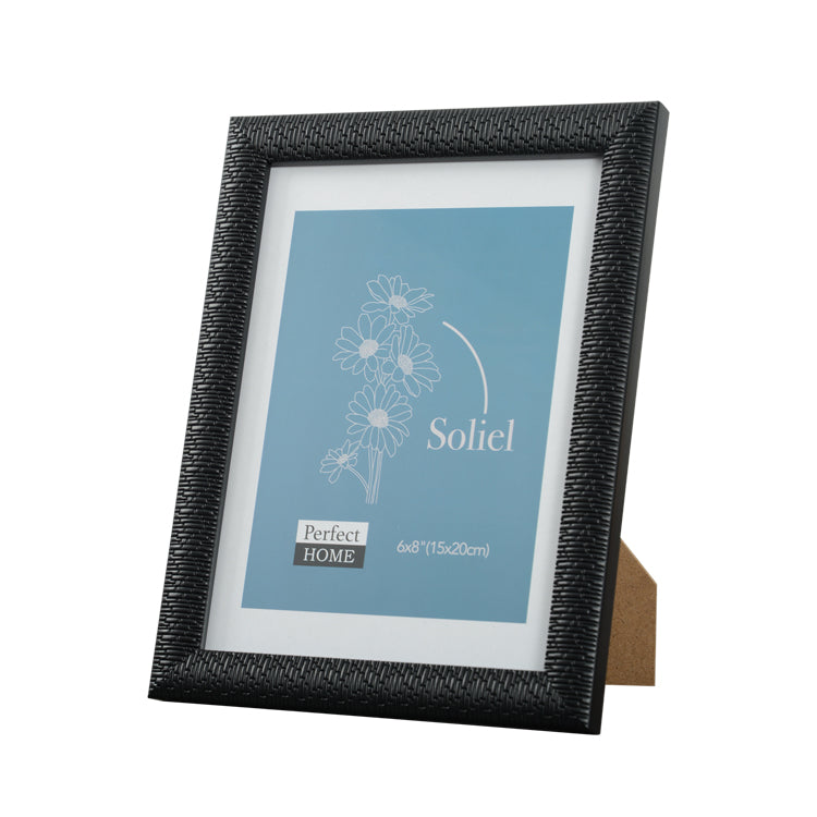 6 x 8 Black Picture Frame - Soleil