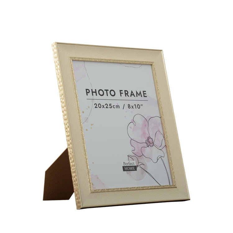 8 x 10 White/Champagne Picture Frame - Lexi