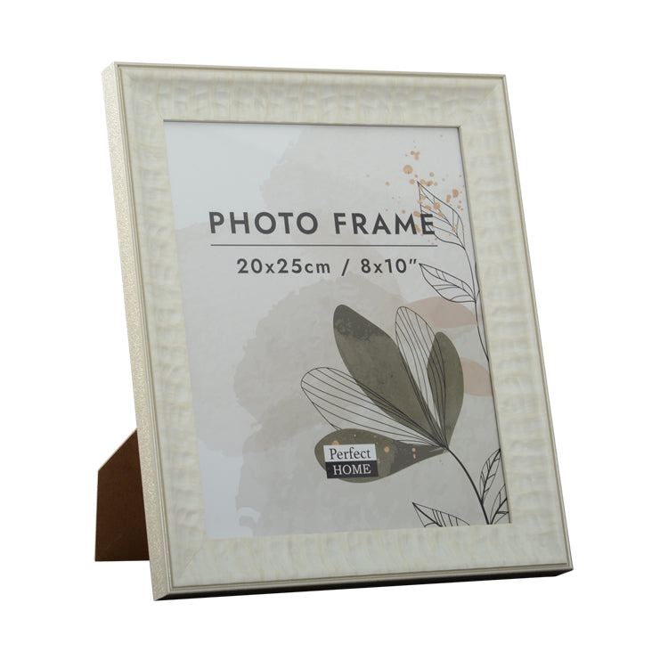 8 x 10 White/Champagne Picture Frame - Stella