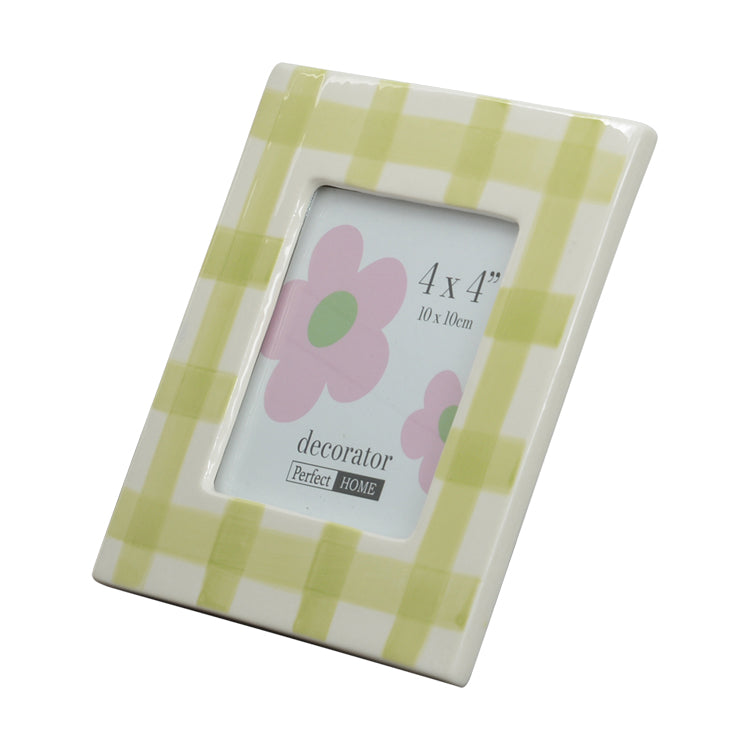 4 x 4 Green Picture Frame - Adele