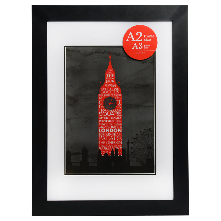 A2 black picture frame with A3 opening