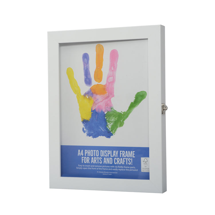 A4 White Hinge Frame