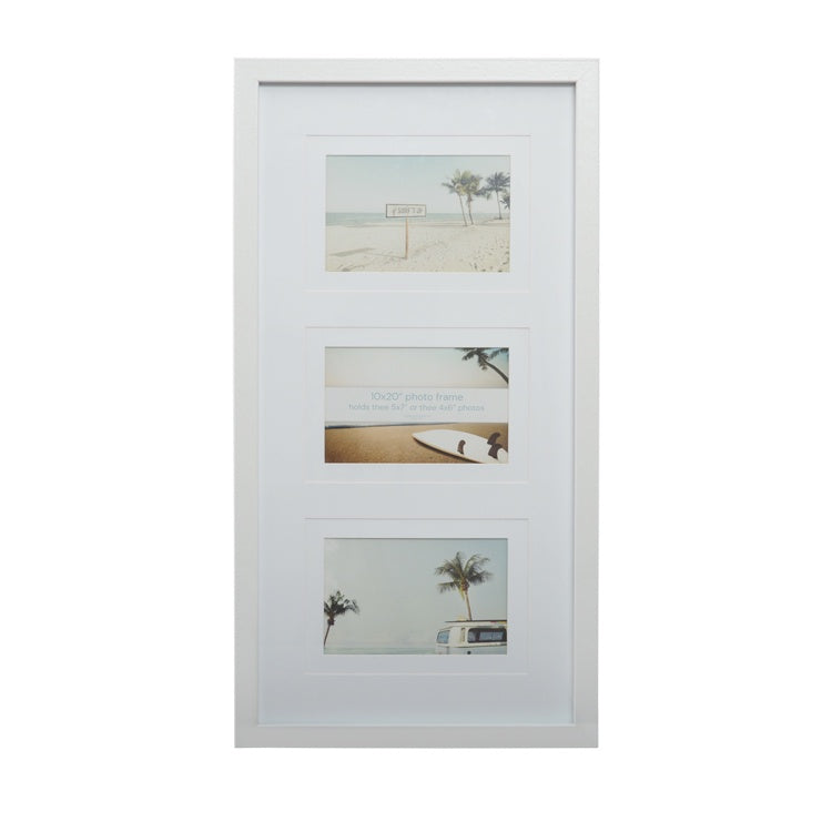 10 x 20 White Multi-Photo Frame - Escape