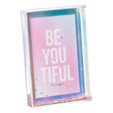 6 x 4 Photo Block Frame, Iridescent Glitter - Shot2Go