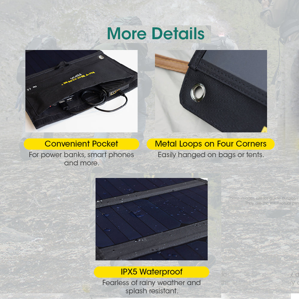 Nitecore Foldable Solar Panel | 30 W