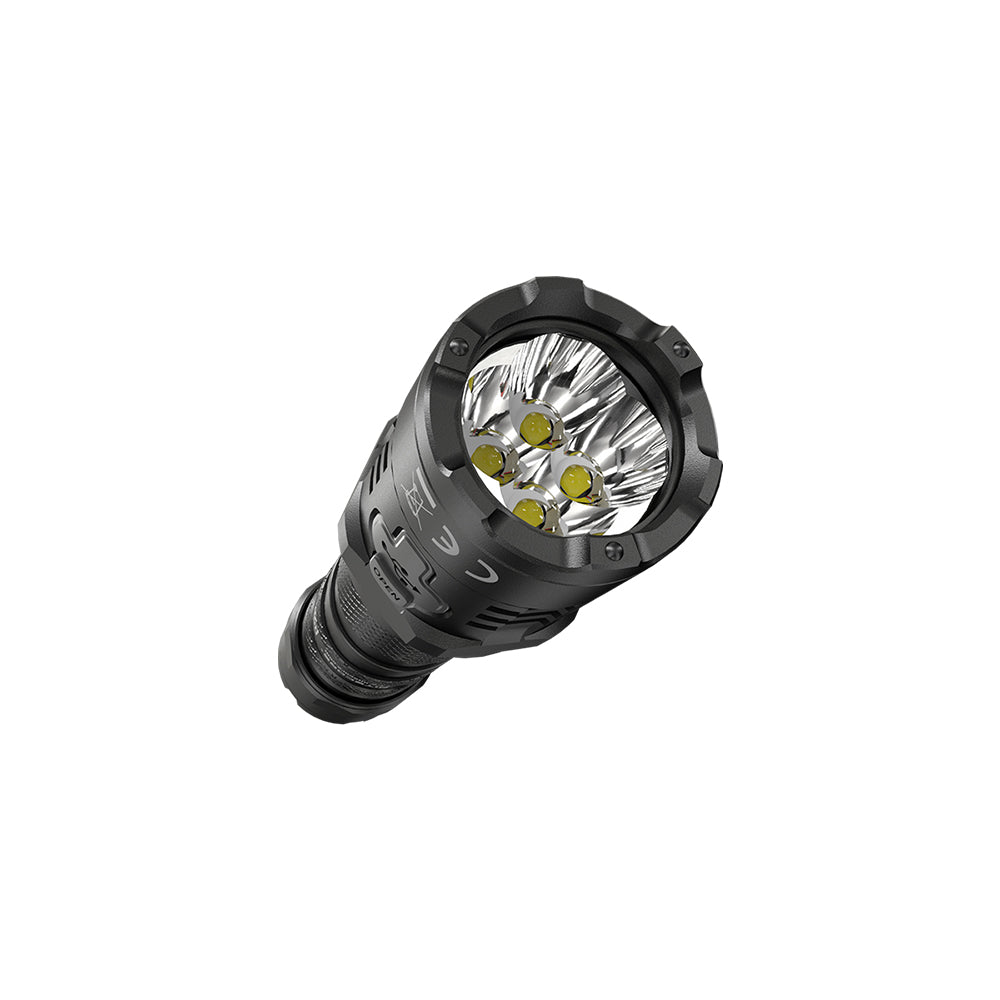 Nitecore Rechargeable Tactical Led Torch 4000 Lum With Ceramic Tipped Strike Bezel