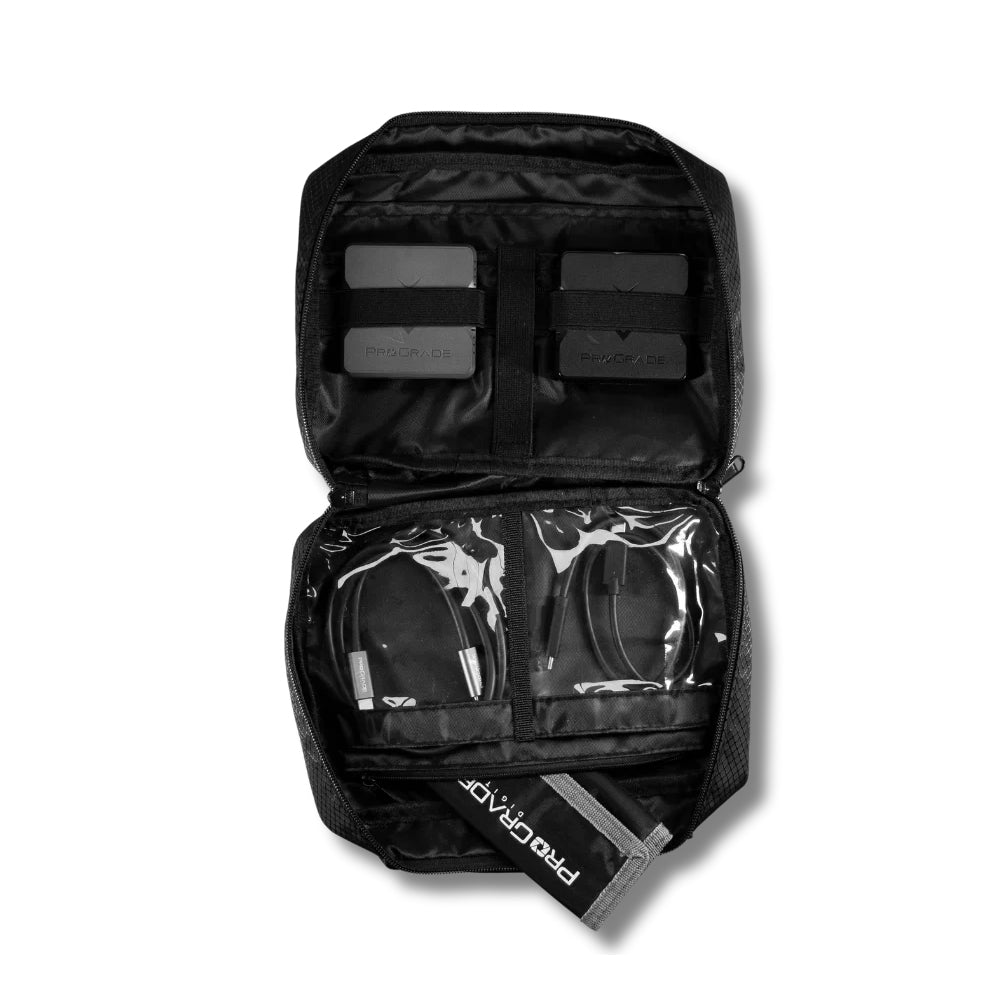 Prograde Digital Accessory Case For Card Readers, Ssd And Cables Soft Sided