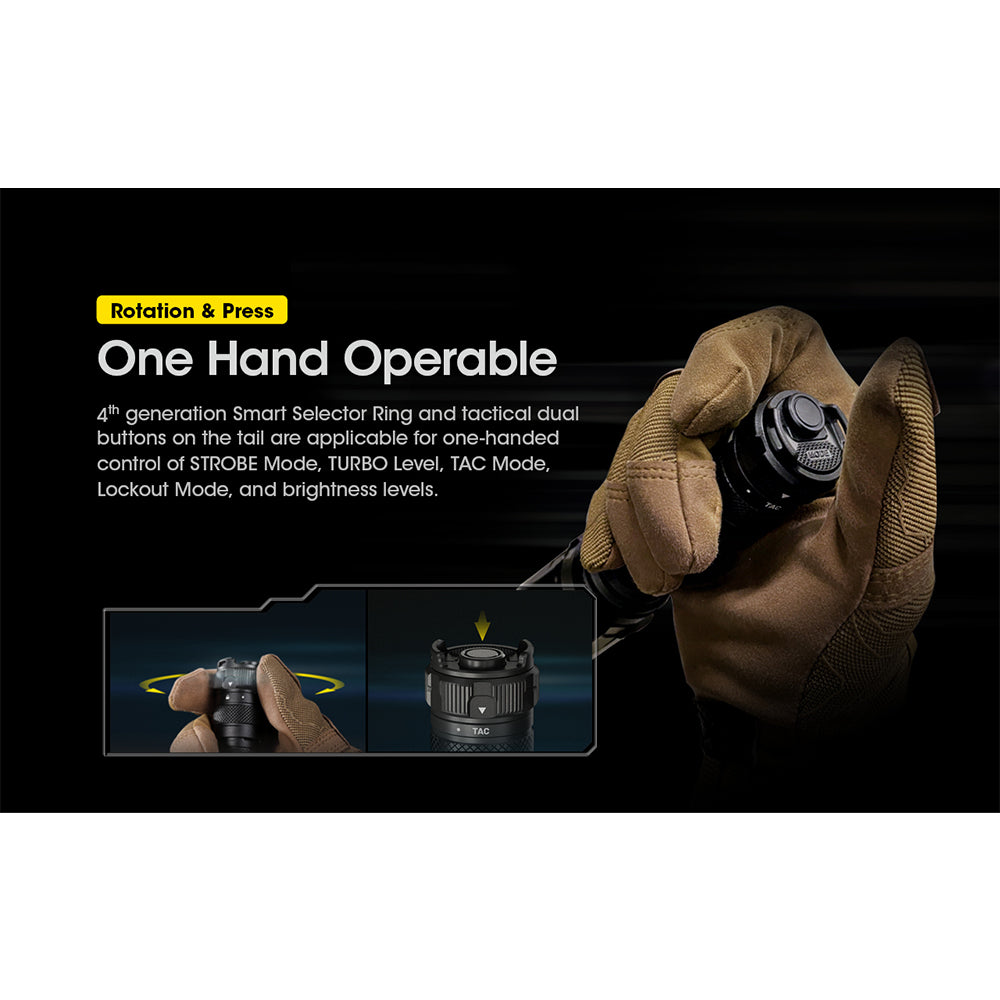 Nitecore Srt7 Gi 3000 Lumen Usb Rechargeable Tactical Torch 580 Meters Throw