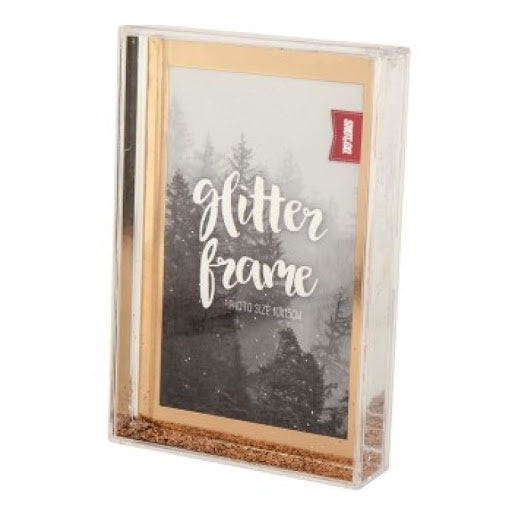 6 x 4 Photo Block Frame, Rose-Gold Glitter - Shot2Go