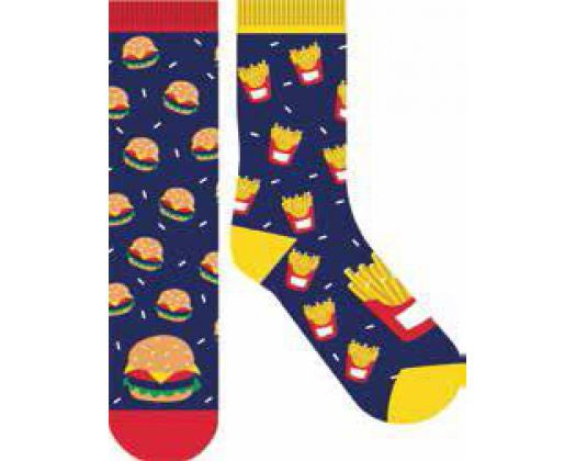 Odd Burger and Chips Novelty Socks