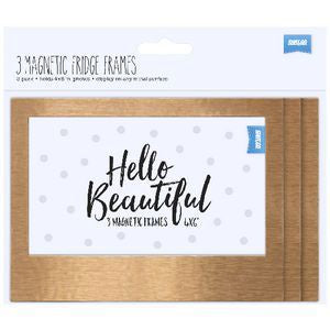 Magnetic Fridge Frames 3 Pack Copper - Shot2Go