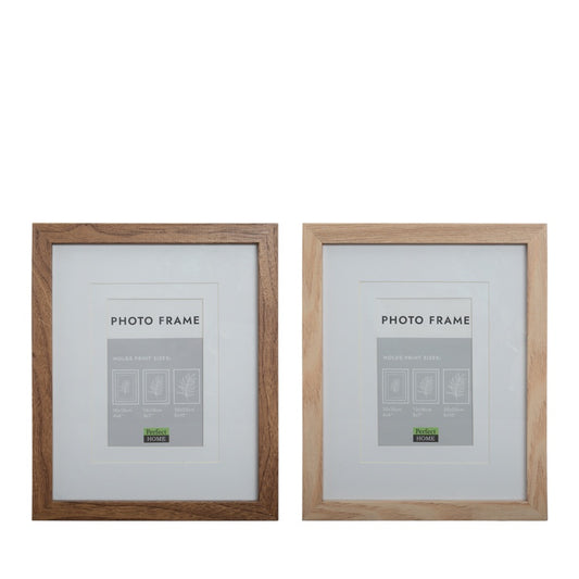 Oxford 8x10" Wood Look Picture Frame With 4x6 or 5x7 Opening
