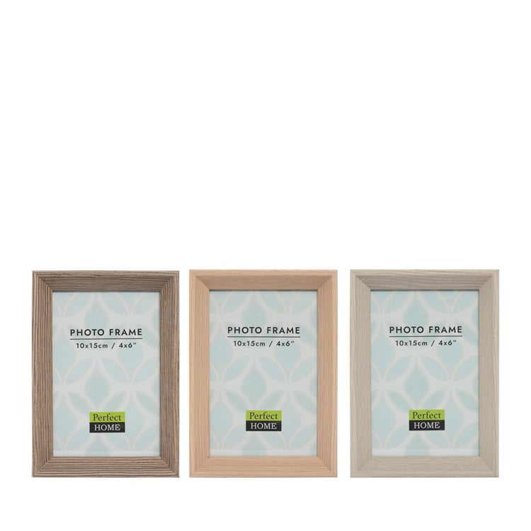 4 x 6 Photo Frame, 3 Assorted Colours - Necessity