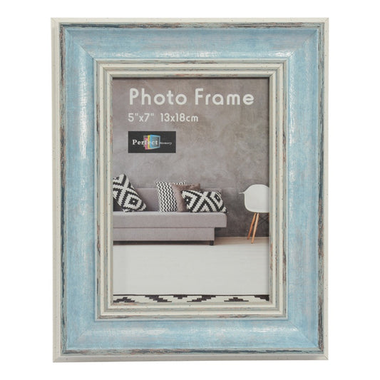 Rustic 5x7" Blue Picture Frame