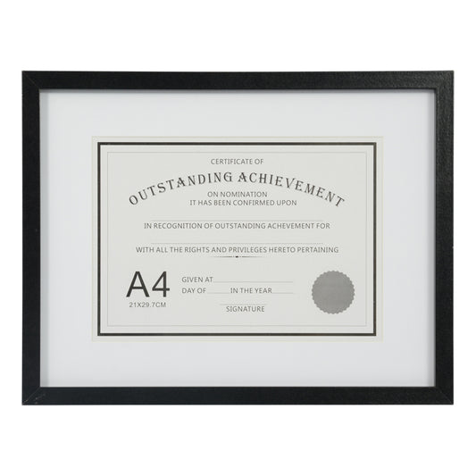 Lyon 12 x 16 black picture frame with A4 opening