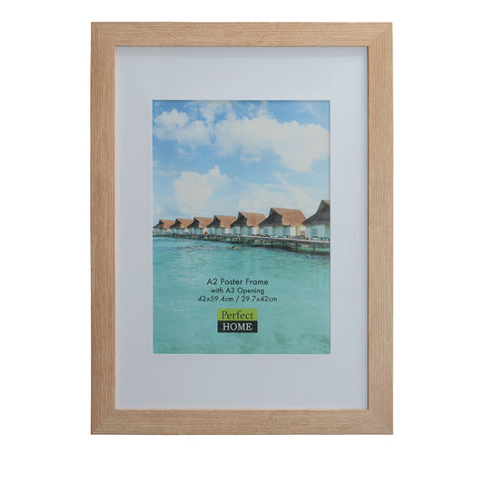 Brighton A2 Oak Picture Frame in with A3 Opening.