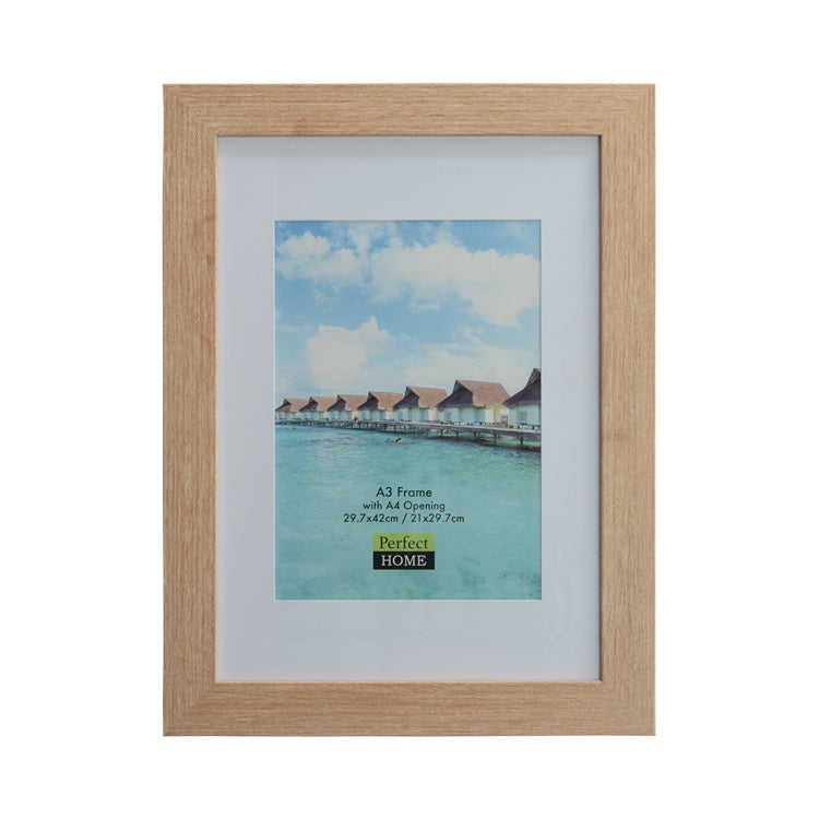 Brighton A3 Poster Frame in oak with A4 Opening.