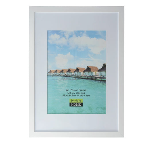 Brighton A1 White Poster Frame With A2 Opening