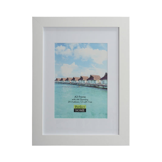 Brighton A3 Picture Frame with A4 opening white