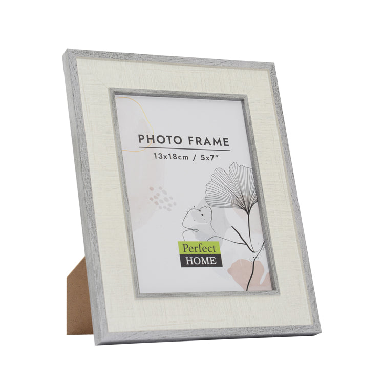 Asher 5 x 7 grey and white picture frame