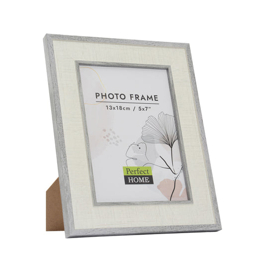 Asher 5 x 7 grey and white picture frame