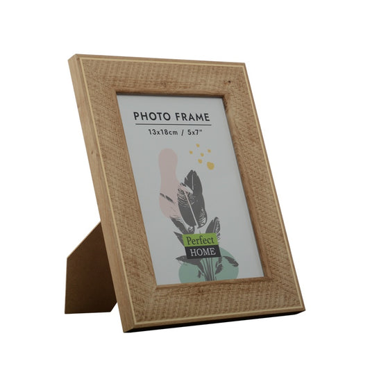 Raine 5x7 Woven Oak Look Picture Frame