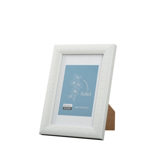 4 x 6 White Picture Frame - Soleil