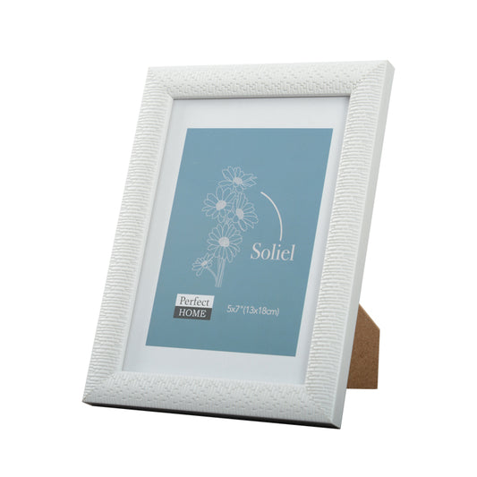5 x 7 White Picture Frame - Soleil