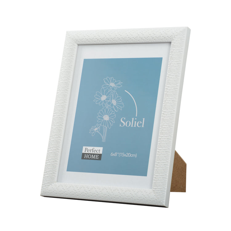 6 x 8 White Picture Frame - Soleil