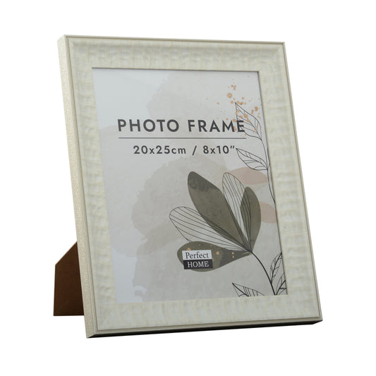 8 x 10 White/Champagne Picture Frame - Stella