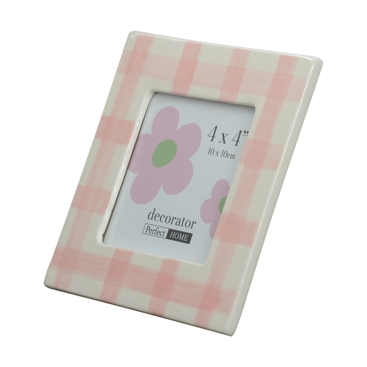 4 x 4 Pink Picture Frame - Adele