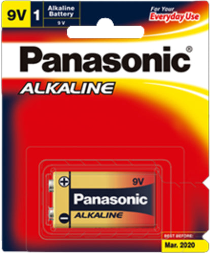 Panasonic 9V Alkaline Battery 1 Pack