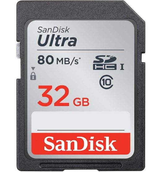 SanDisk 32GB Ultra SD 100MB/s C10