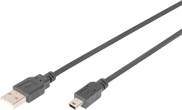 Digitus USB 2.0 Type A (M) to mini USB Type B (M)  1.8m Cable.