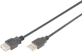 Digitus USB 2.0 Type A (M) to USB Type A (F) 3m Extension Cable