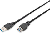 Digitus USB 3.0 Type A (M) to USB Type A (F) 1.8m Extension Cable