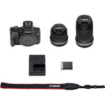 Canon EOS R100 Mirrorless Camera with 18-45mm + 55-210mm Kit