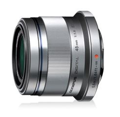 Olympus 45mm f1.8 Portrait Micro Four Thirds Lens Silver
