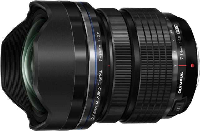 Olympus 7-14mm f2.8 PRO Micro Four Thirds Lens Black