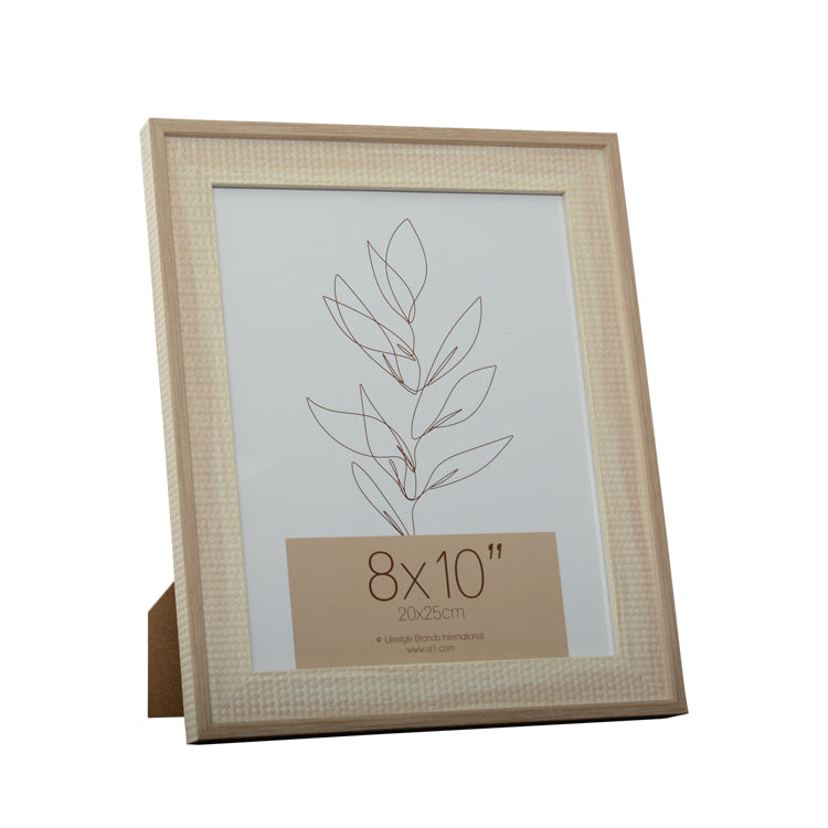 Luna 8 x 10 natural weave picture frame