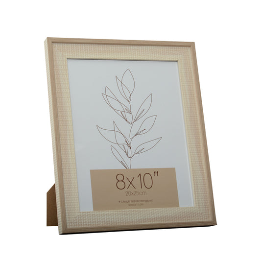 Luna 8 x 10 natural weave picture frame