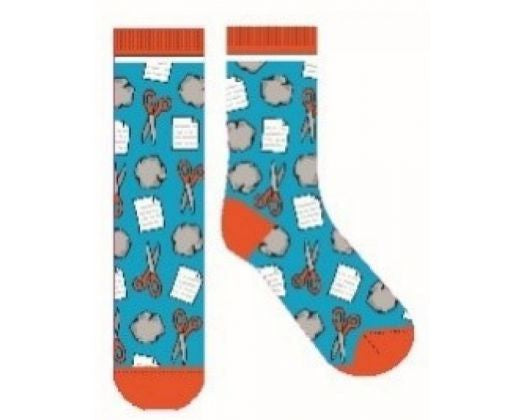 Paper Scissors Rock Novelty Socks