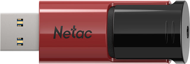 Netac U182 USB3 Flash Drive 64GB UFD Retractable Red/Black