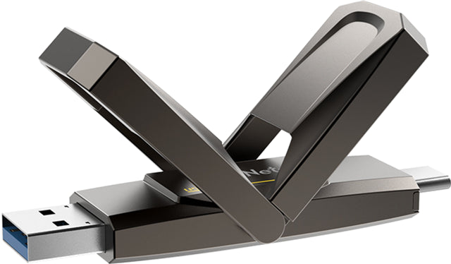 Netac US5 USB3.2 Type-A + Type-C External SSD 128GB