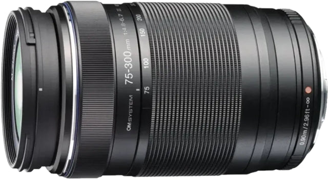 OM System 75-300mm II f4.8-6.7 20x MSC Ultra Zoom Lens Black
