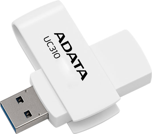 ADATA UC310 Swivel USB3.2 128GB White Flash Drive