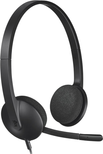 Logitech H340 USB Over Head Headset - Black