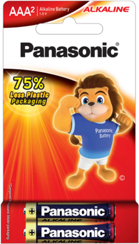 Panasonic AAA Alkaline Battery 2 Pack
