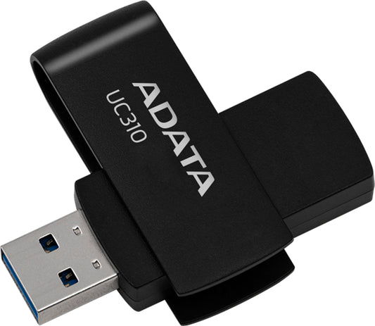 ADATA UC310 Swivel USB3.2 64GB Black Flash Drive