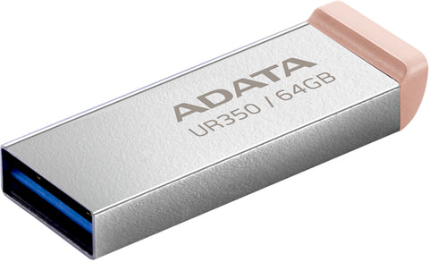 ADATA UR350 USB3.2 64GB Flash Drive Nickel/Black
